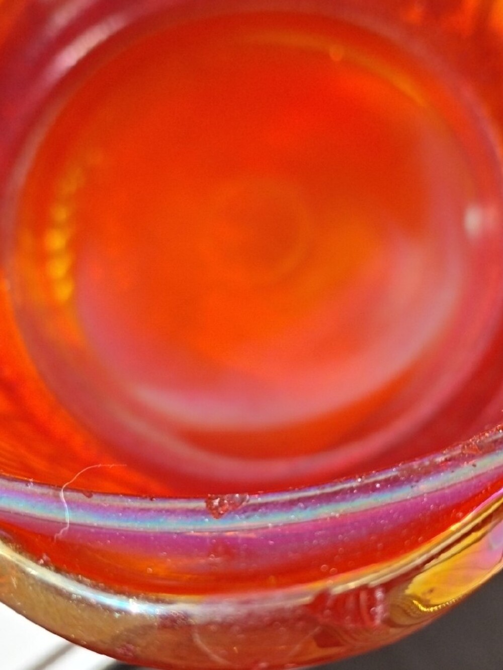 Merigold Northwood Carnival Glass Two-Handled Bonbon Bowl - Picture 3 of 6